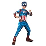Rubie's Offizielles Kostüm Captain America, Marvels Avengers, klassisch, für Kinder,...
