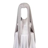 Animierte Perücke, Final Fantasy VII Sephiroth Cosplay Perücke Silber Grau Langhaar Perücke...