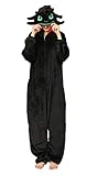 Zhiwei Pyjama Onesie Cosplay Erwachsene Unisex Tiere Kostüm Jumpsuit Plüsch Fasching Karneval...