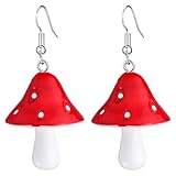 Holibanna Anhänger Baumeln Ohrringe Süße Frische Pilz Tropfen Ohrringe Bunte Pilz Charme Ohrringe...