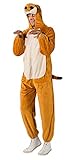 narrenkiste O7442-160-175 braun-beige Damen Herren Erdmännchen Tier Kostüm Gr.160-175