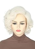 Topcosplay Damen Blond Perücke Synthetische Kurz Lockig Perücken Halloween Karneval Cosplay...