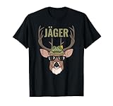 Hirsch Jäger Jagd Wald T-Shirt