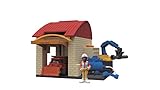 Dickie Toys 203133011 Bob Baumeister Garagen Spielset Spielgarage mit vielen Funktionen, Bagger...