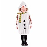 Fun Shack Weiß Schneemann Kostüm für Jungen und Mädchen, 3-4 Jahre
