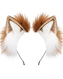 ZFKJERS Handgefertigtes Fell Fuchs Katzenohren Stirnband Fursuit Kopfbedeckung Cosplay Kostüm Party...