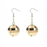 Discokugel Ohrringe,Silber 70er Disco Ball Earrings Thema Party Diskokugel Ohrringe Mädchen Schmuck...