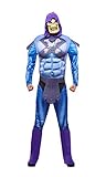 Smiffys Kostüm He Man Skeletor EVA-Brustkorb, Overall, Gürtel, Stiefelüberziehern und Maske