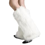 KGDUYC Stulpen für Damen,furry,leg warmers,furry kostüm,leg warmers y2k,fur...