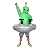IRETG Aufblasbares Kostüm Alien entführung Kostüm UFO Erwachsene für Halloween Weihnachten...
