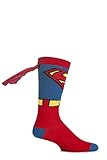 SockShop Herren 1 Paar Superman Socken mit Umhang Mehrfarben 46-48