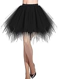 DRESSTELLS Teufel Kostüm Damen Tüllrock 50er Rockabilly Petticoat Tutu Unterrock Kurz Ballett...