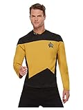 Smiffys Star Trek-Uniform Sicherheit / Technik, Das Nächste Jahrhundert, Gold & Schwarz, Oberteil