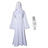 Damen-Kostüm mit Sternen, langes Prinzessinnenkleid, Halloween, Tunika, Robe mit Gürtel,...