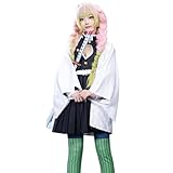 CR ROLECOS Mitsuri Kanroji Cosplay Kostüm Anime demon slayer cosplay mitsuri kimono Vollständiger...