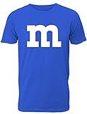 Lustiges Fasching & Karneval Männer Gruppen T-Shirt mit M Aufdruck in bunten Farben m & m und m...