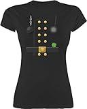 Shirt Damen - Karneval & Fasching - Schornsteinfeger Kostüm - L - Schwarz - Karnevals t-Shirt...