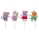 dekora - Set von 3D Peppa Wutz Patrol Geburtstagskerzen für Kindertorten - Originale Peppa Pig...