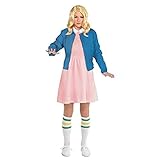 Amscan - Erwachsenenkostüm Elven aus Stranger Things, Jacke, Kleid, Kniestrümpfe, Elfie, Serie,...
