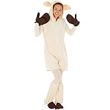 dressforfun Kostüm Schaf für Sie und Ihn | Kuscheliger Flauschstoff | Super auch als Partner- oder...