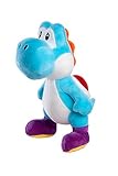 Simba 109231538ONL - Super Mario Plüsch Yoshi in blau, 20cm Plüschfigur, ab den ersten...