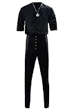 Gosbeliy Herren Geralt Cosplay Kostüm Erwachsene Geralt of Rivia Verkleidung Hexe Casual Uniform...