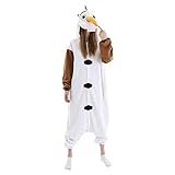LorranTree Relaxo Kostüm Olaf Onesie Erwachsene Relax Kostuem Damen Pyjama Fasching Halloween...