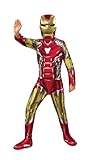 Rubie's Offizielles Kostüm Iron Man, Avengers Endgame, klassisch, Kindergröße M, 5-7 Jahre,...