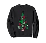 Marvel Avengers and Guardians of the Galaxy Christmas Tree Sweatshirt