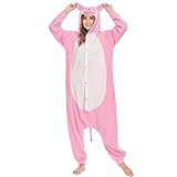 LBJR Erwachsene Unisex Kostüm Jumpsuit Onesie Tier Fasching Karneval Halloween kostüm Cosplay...