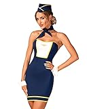 Selente Love & Fun sexy Stewardess Uniform 4-teiliges Set in toller Geschenkbox & exklusiver...