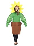 Sonnenblume im Topf Damen Herren Kostüm Unisex Kapuze Blumentopf Pflanze lustig witzig JAG...