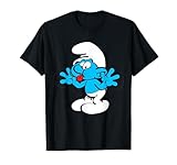 The Smurfs Jokey Smurf Tongue Joyful Blue Comic Schlumpfine T-Shirt