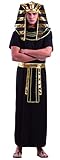 Foxxeo Pharaokostüm Pharaoh Pharao Ägypten Antike Kostüm für Herren Gr. M - XXXXL (XXL)