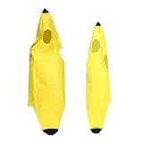 Harilla 2-teiliges Bananenkostüm für Erwachsene, Cosplay, Bananenanzug, bequem, leicht, Outfit,...