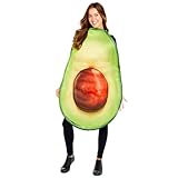 amscan 9918660 Avocado-Reiter-Kostüm für Erwachsene, Brust 116,8 cm