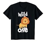 Kinder Wild One Löwe 1. Geburtstag Löwenkostüm für Kinder T-Shirt