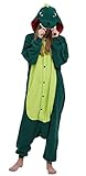 Magicmode Unisex Pyjamas Jumpsuit Tierkostüm Dinosaurier Onesie Damen Herren Karneval Nachtwäsche