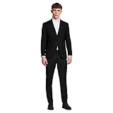 JACK & JONES Herren Jprfranco Suit Noos Business Anzug Hosen Set, Schwarz, 54 EU