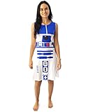Star Wars R2D2 Kostümkleid Damen Damen Cosplay Droiden weiße Kleidung 3XL