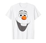 Disney Die Eiskönigin: Olaf Großes Gesicht Porträt, Kurzarm, T-Shirt
