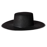 YHAILI Hut für Erwachsene, Cosplay, Zorro, Halloween, Karneval, Fotografie, Dekoration, breite...