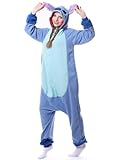 Duledule Relaxo Kostüm Onesie Damen Jumpsuit Stitch Onesies Tier Herren Pyjama Fasching Halloween...