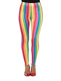 Smiffys Regenbogen Clown-Gamaschen, Mehrfarbig