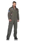 LEG AVENUE Herren Top Gun Flight Suit Kostüm, multi, 2X