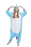 SimZoo Tier-Einteiler-Pyjama für Erwachsene, Einhorn-KostüM-NachtwäSche für Herren und Damen,...