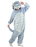 LZBXBXDA Unisex Erwachsene Dinosaurier Triceratops Einteiler Pyjama Tier Weihnachten Kostüm...