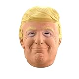 Hpbaggy Donald Trump Latex Maske,President Donald Trump Politiker-Maske,Erwachsenenkostüm Donald...