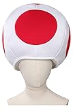 Oakamy Toad Hut Rot 1Pc Mehrfarbig Cosplay Toad Pilzhut Kappe Multicolored Fliegenpilz Hut Creative...