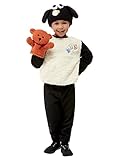 Smiffys Kostüm Shaun the Sheep Timmy, Weiß, Hut, Oberteil und Handpuppe